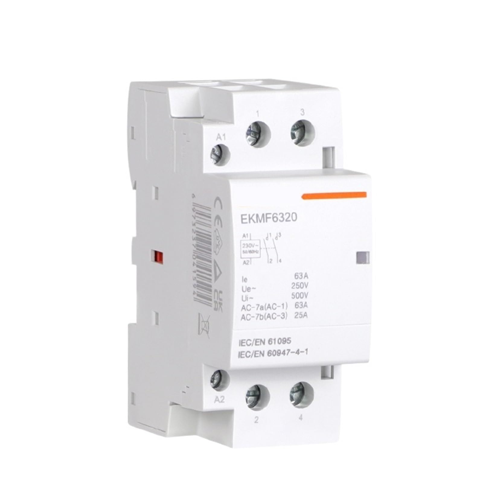 1 szt. 2P 4P 230 V 380 V 380 V Automatyczny stycznik modułowy trójfazowy 25A 40A 63A 2NO 2NC 4NO Din Rail(25A, 2NO2NC)