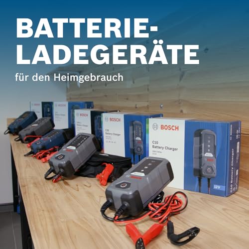 Bosch Automotive Bosch Verbindungskabel für Batterieladegeräte - Batteriekabel mit Ringösen und 40 A-Sicherung - Ersatzteil in Originalqualität - M6-Ösen, 52 cm Kabel - 0189999280