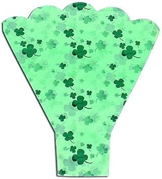 Flower Sleeve Printed"Clover" BOPP- Pack of 100 Sleeves 4" Bottom x 20" Height x 13" Top