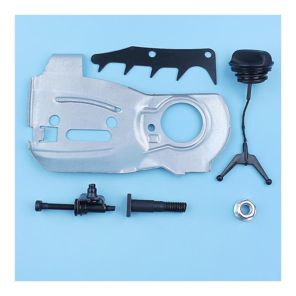 Kit di dadi for piastra guida barra tappo olio regolatore tendicatena adatto for motosega 350 345 340 2141 2145 2150 parte di ricambio