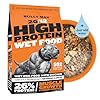 Bully Max Wet Dog Food for Adults and Puppies Dehydrated High Protein Instant Fresh Soft Dog Food with Chicken Healthy Muscle Growth for Small and Large Breed 2 Dry Pounds Makes 55 lbs