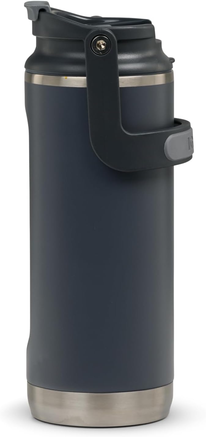 Igloo, 16 oz FlipNSip Tumbler, Reusable Travel Mug, Stainless Steel Insulated Hydration Cup for Hot & Cold Beverages, Carbonite - Image 3