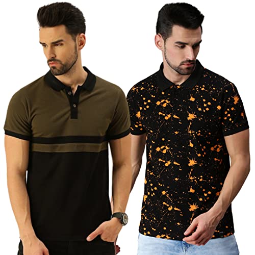 Image of Veirdo Men's Cotton Solid Classic Fit T-Shirt