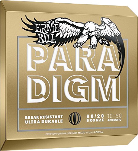 Ernie Ball Paradigm Cordes extra légères Bronze 80/20, pour guitare acoustique, calibre 10-50 - Les Beatles, Paul McCartney, John Lennon, RIngo Starr, George Harrison Ernie Ball Paradigm Cordes extra légères Bronze 80/20, pour guitare acoustique, calibre 10-50 – Image 4