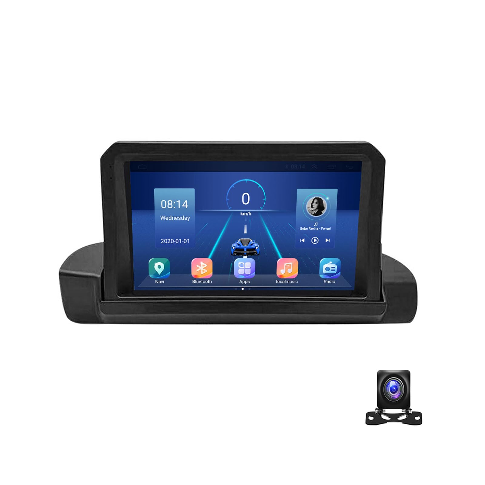 Autoradio Android 9 Pouces pour E90 E91 E92 E93 avec Carplay sans Fil et RDS DSP
