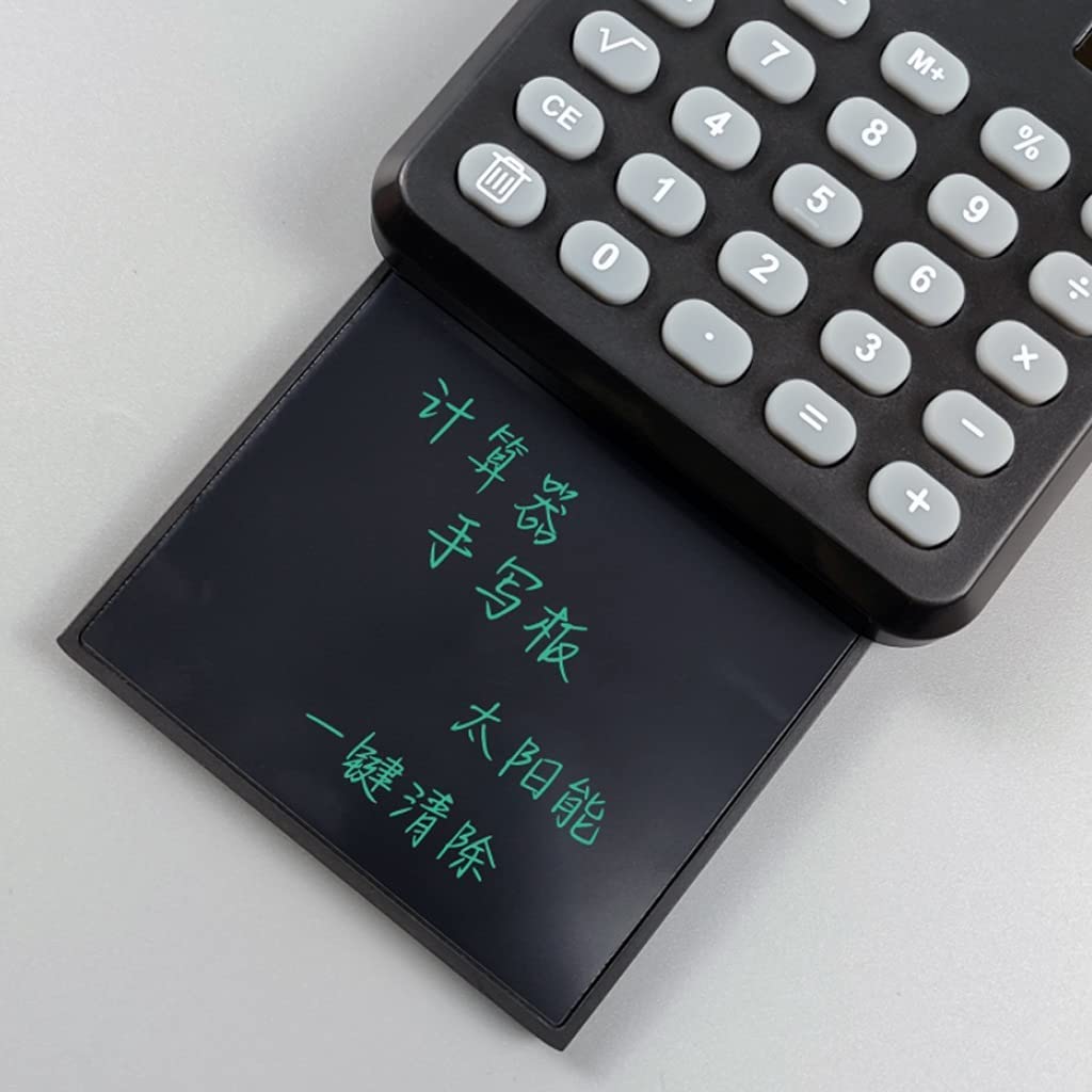 Calcolatrice da Ufficio, Calcolatrice da Tavolo, calcolatrici Tavoletta da Scrittura Solare Estraibile Calcolatrice da Scrittura LCD Doodle Pad Calcolatrice da Tavolo da Disegno Display a 12 Cifre Cal