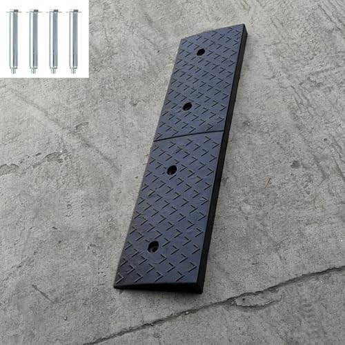 Rampas de caucho para bordillos 100x25x10 cm antideslizantes