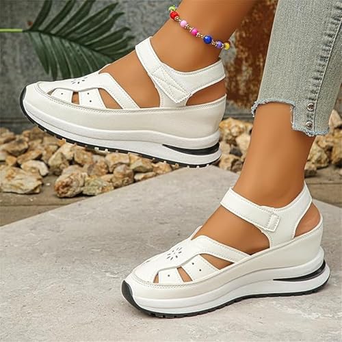 Bomre Shoes, Bomre Orthopedic Sandals for women, Women's Hollow Out Breathable Platform Sandals Sneakers3