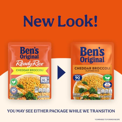 Image of BEN'S ORIGINAL Ready Rice Cheddar Broccoli Flavored Rice, Easy Dinner Side, 8.5 oz Pouch