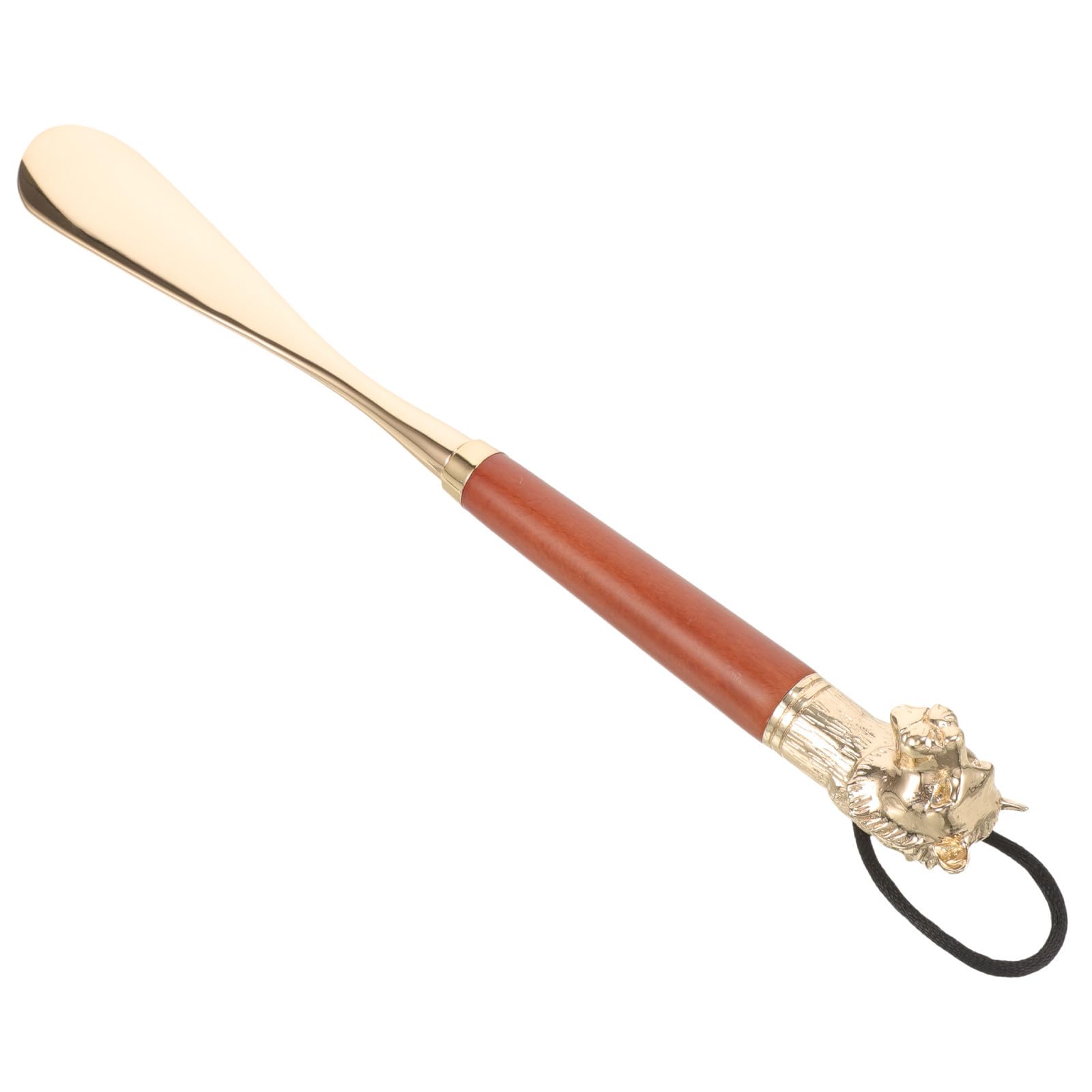 Didiseaon 2 Pezzi Calzascarpe Allungato 32cm in Lega e Faggio, Testa Tigre