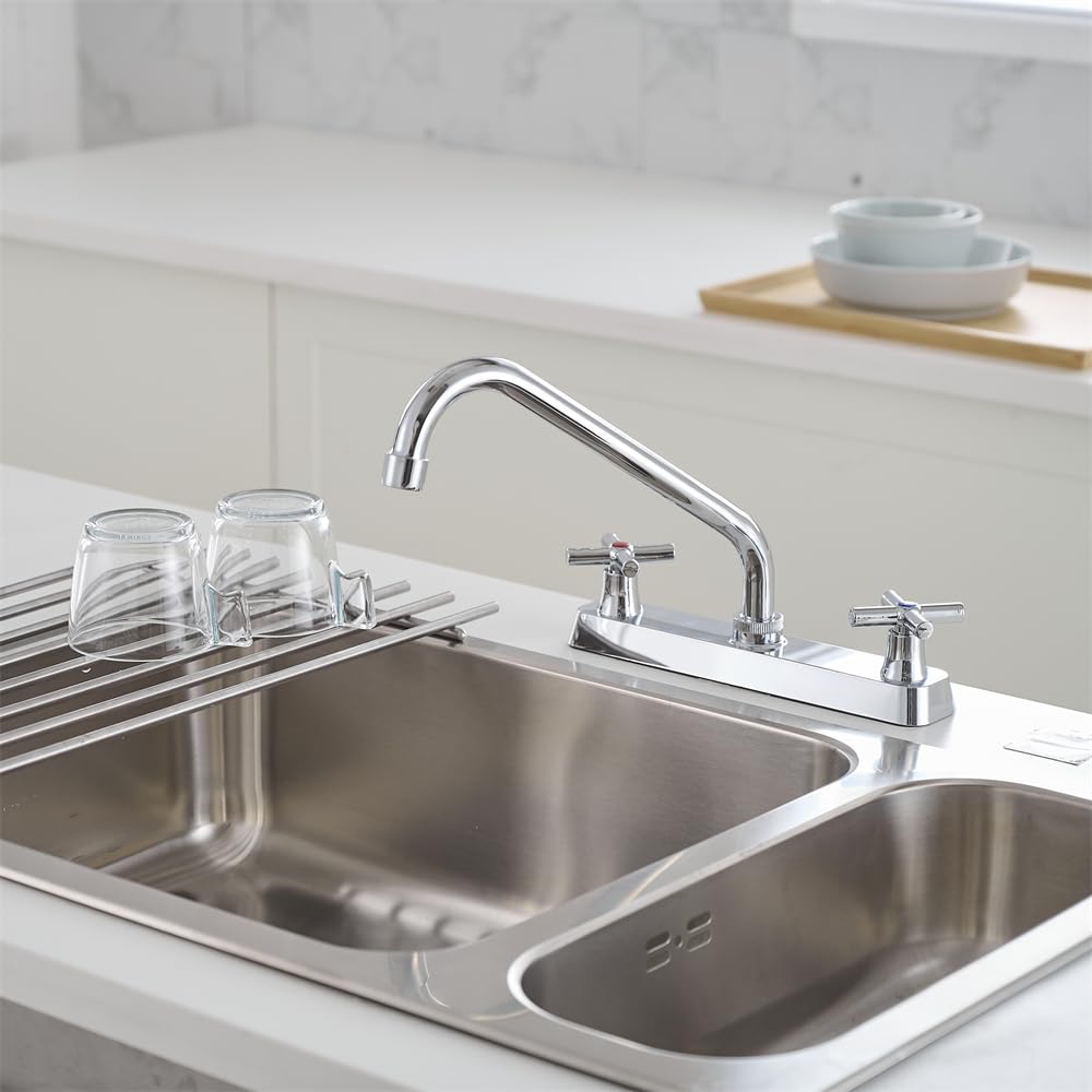 Grifo de Cocina Cromado para autocaravanas: Repuesto para caravanas, autocaravanas, remolques y Casas móviles.