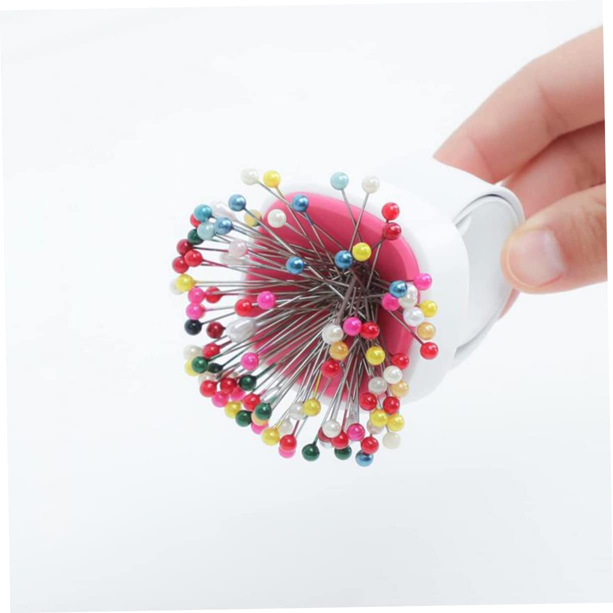 Artibetter 2 Sätze Handgelenk Magnetisches Nadelkissen Praktische Nadelbox Für Stickarbeiten Leichtes Und Komfortables Design Zufällige Farben Für Nähzubehör 3 Stück * 2