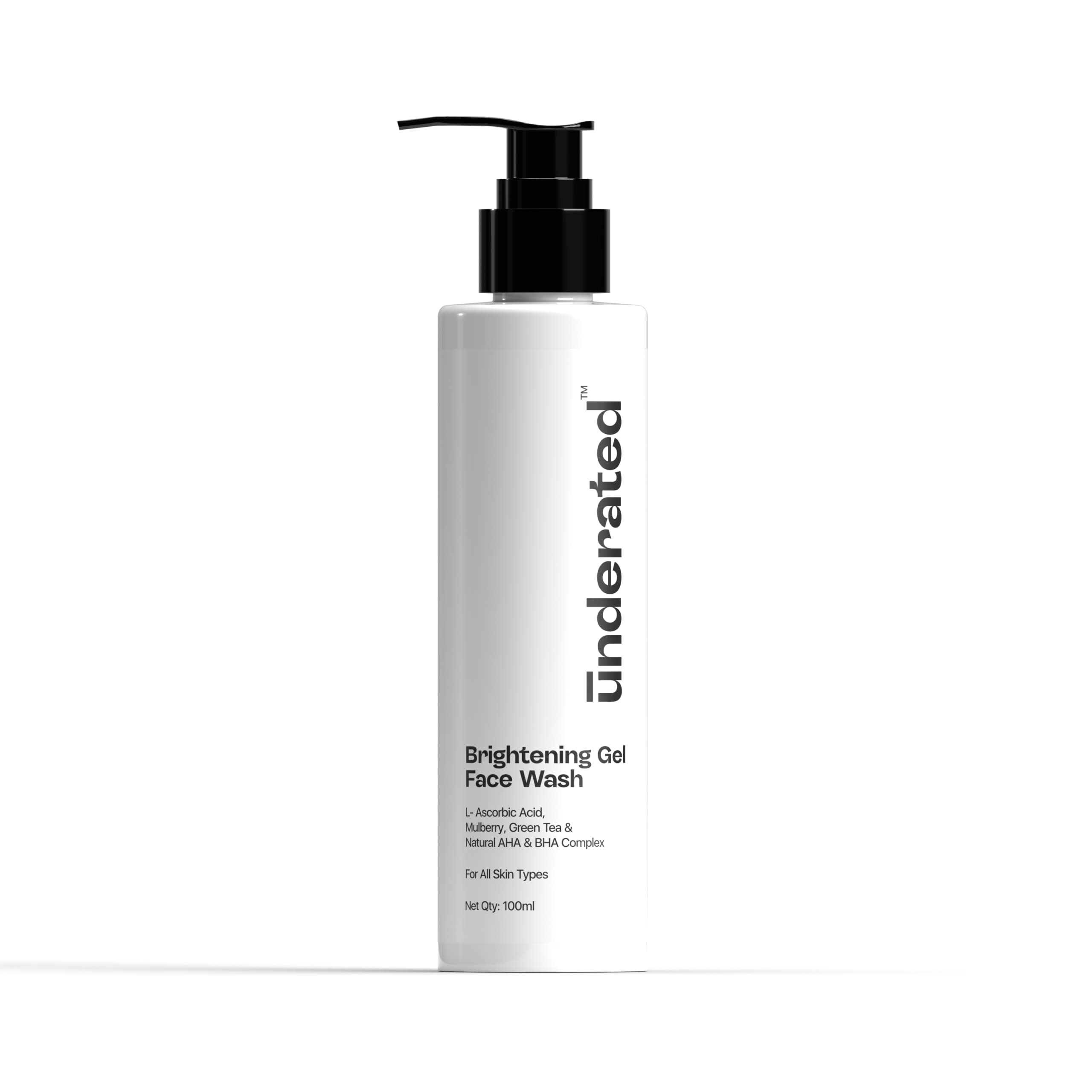 Buy UNDERATED Brightening Gel Face Wash Powered With C LAscorbic