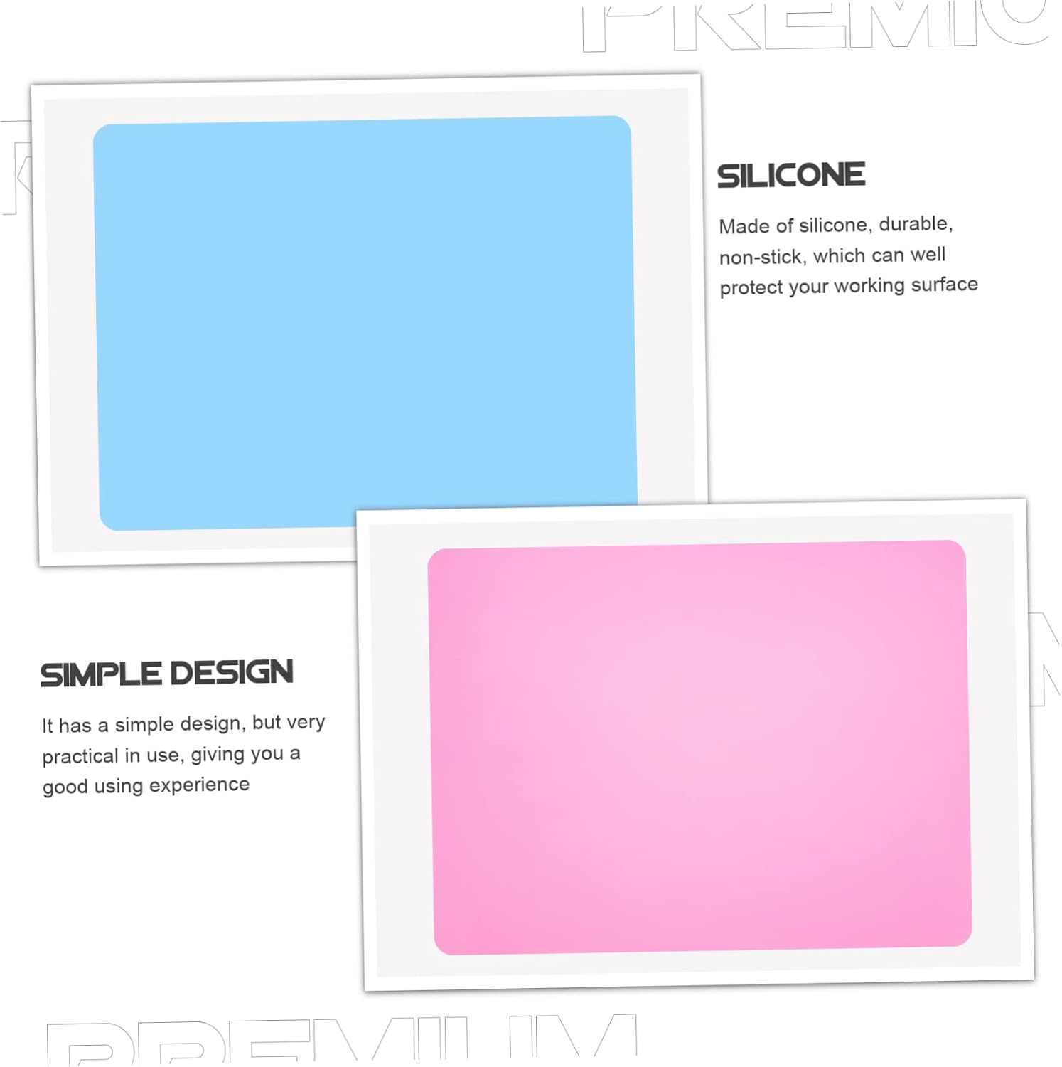2pcs Epoxy Silicone Mat for Jewelry Casting DIY Work Surface