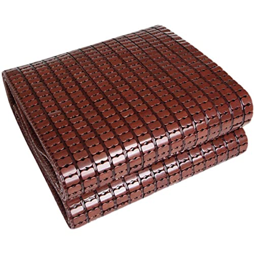 Colchoneta de dormir de bambú de verano, transpirable, plegable, alfombra Mahjong, cojín fresco para sofá, colchón de bambú para dormitorio y sala de estar, sofá cama (135 x 195 cm)