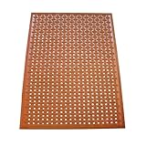 Rubber-Cal Kitchen Mat Anti-Slip Grease-Proof Chef Mats - 3/8 in x 3 ft x 5 ft with a Beveled Edge -...