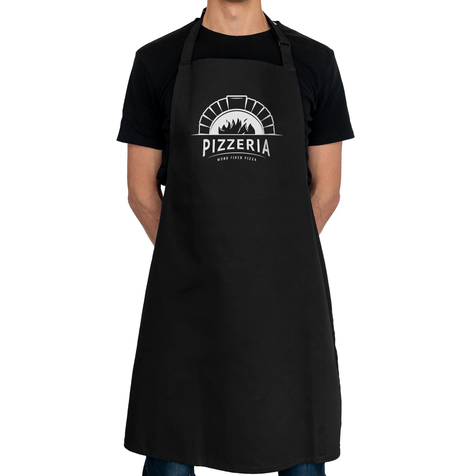 Stickerscape Men's Pizzeria Pizza Apron | Adults Apron For (Navy) | Gifts For Fathers Day, Birthday Or Christmas | Pizza Accessories For Dad