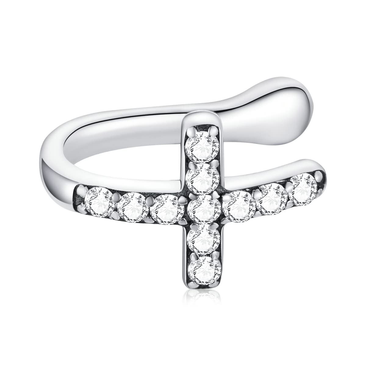 YCTTKDD Damen-Ohrringe aus 925er-Sterlingsilber mit Zirkon-Blitz