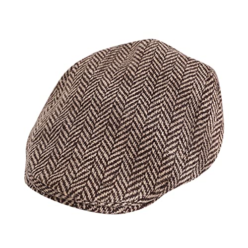 Presente presente crianças boina moda confortável estilo vintage Trend Cap jogo de roleplay boina crianças gorro de sol criança, Café
