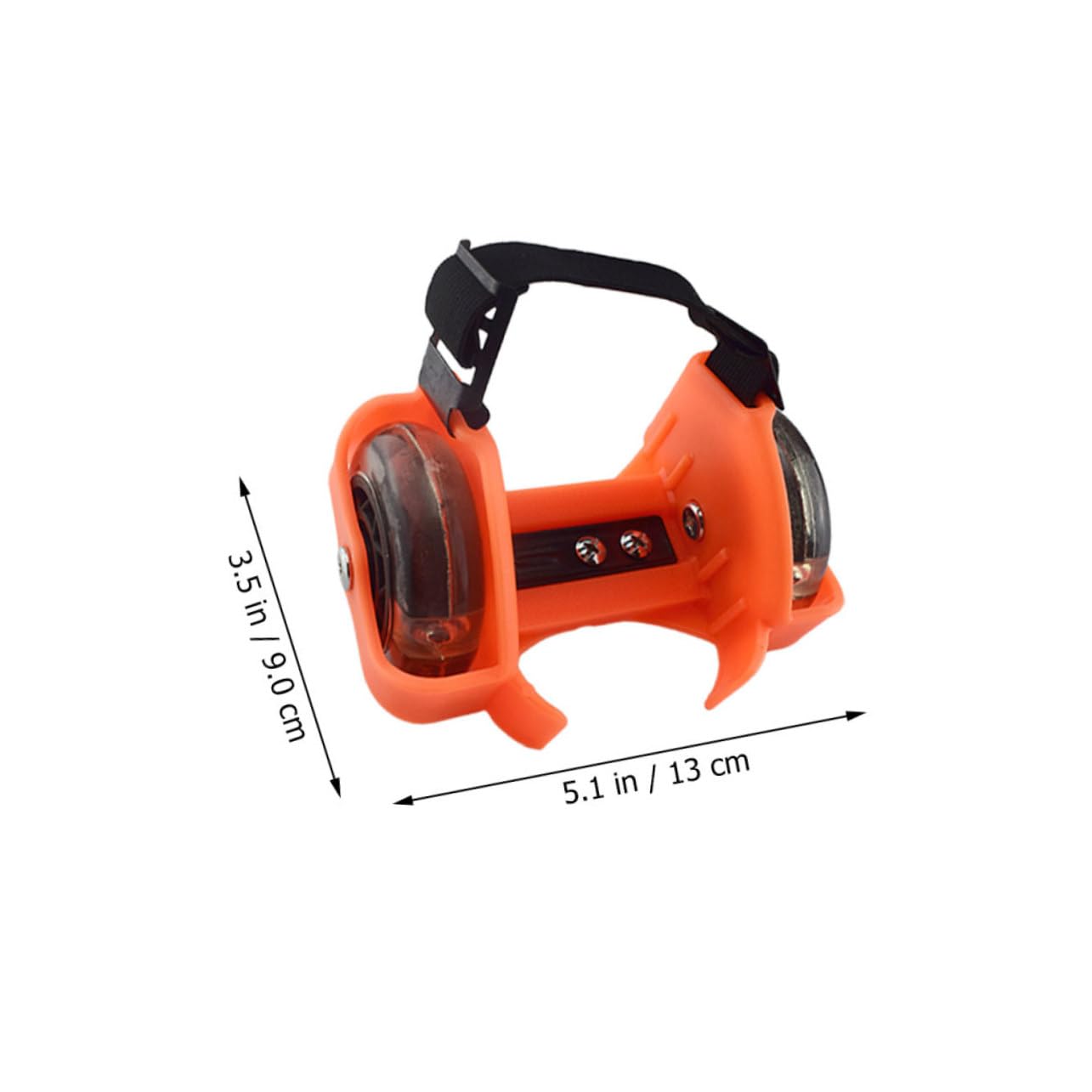 BELLIFFY Adjustable Heel Wheel Sturdy Shoe Wheel Glowing Roller Skates for Boys and Girls 3 Color Led Light Outdoor Accessory