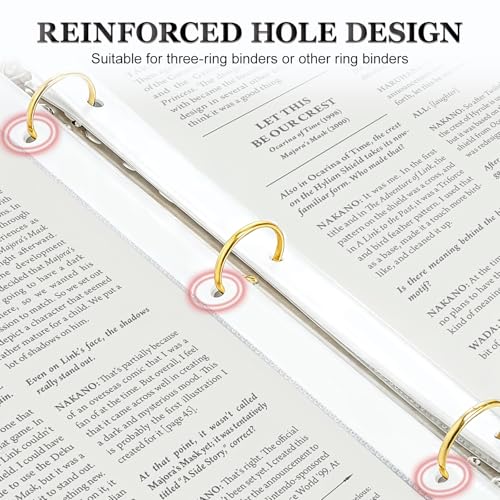 100 Pack Sheet Protectors, 8.5 x 11 inch Page Protectors for 3 Ring Binder, Letter Size Clear Plastic Sleeves for Paper, Documents image 4
