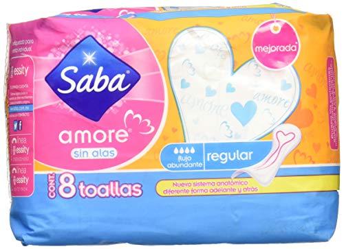 Cuidado Femenino, Compra de libro digital Saba Toallas Sanitarias para Dama Amore, color Azul/Naranja