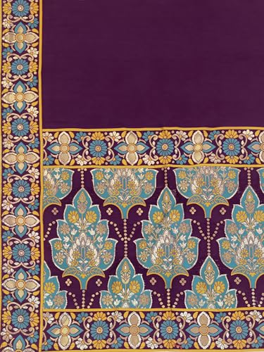 Image of PURVAJA Women's Jacquard Semi-Stitched Lehenga choli