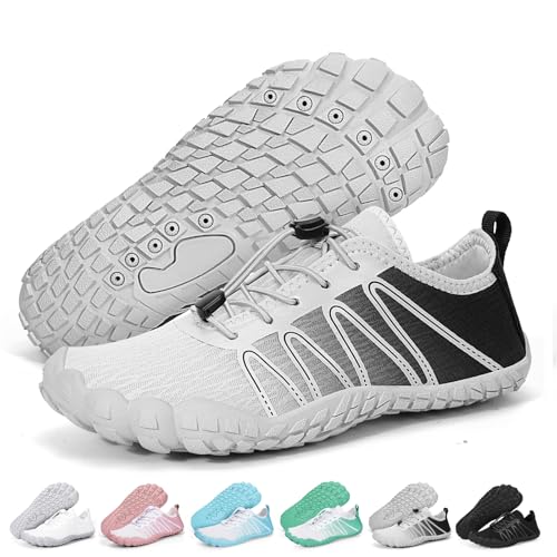 Hike Barefoot Shoes Women Men Footwear Wide Toe Quick-Dry Pro Barefoot Beach Swim Minimalist Grounding Shoes Breathable Non-Slip Grounded Footwear for Walking Kayaking Hiking Surfing