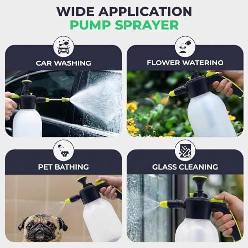 Image of Flora 0.5 Gal Garden Pump Sprayer, Handheld Sprayer with Lock-On Trigger