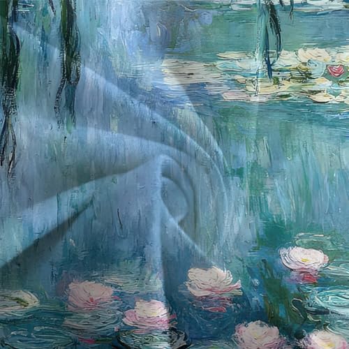 Housse de couette Nénuphars 220x240cm anti-glissement avec fermetures éclair pour lit enfant
