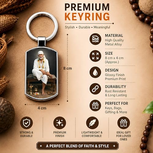 Image of Premium Printed Metal Keychain for Men & Women | High-Definition Artwork Print | Durable Key Ring for Car, Bike, Home & Office Keys | Stylish Decorative Key Holder Gift