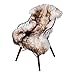 Produktbild Hollert Lammfell - GEFLAMMT Merino Schaffell Läufer Echt Fell Dekoration Sitzunterlage Größe 110-120, Farbe Stracciatella