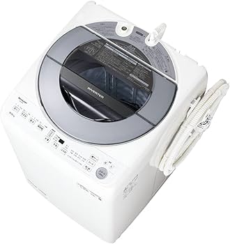 Amazon | シャープ 洗濯機 ES-GV8F-S穴なし槽 インバーター搭載