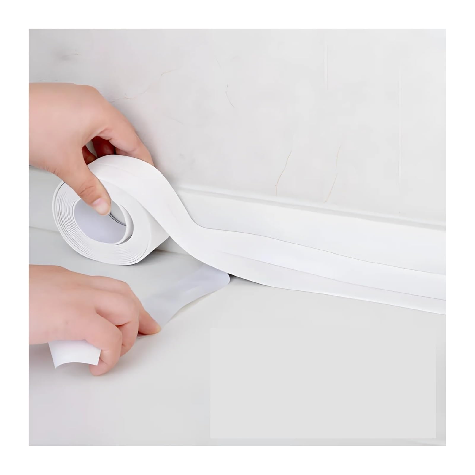 Nastro sigillante, 2 Rotoli di PVC Autoadesivo for Bagno, Vasca da, Colla Parete, lavello Cucina, sigillante for(Blue)