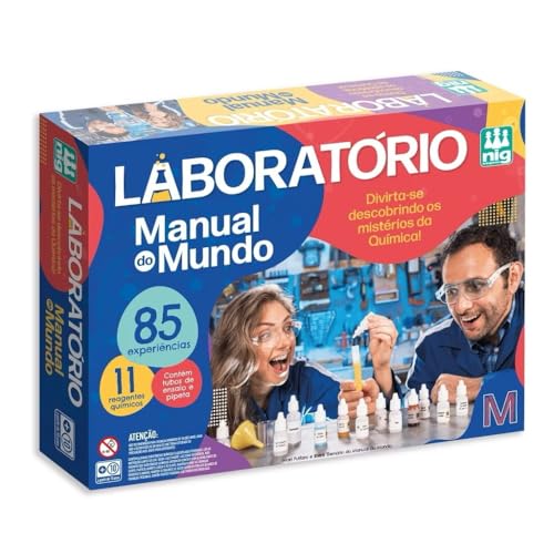 Jogo experiências Laboratório Manual do Mundo