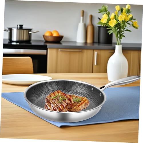 Wok de Acero Inoxidable MAGICLULU con Mango Honeycomb miniatura 4
