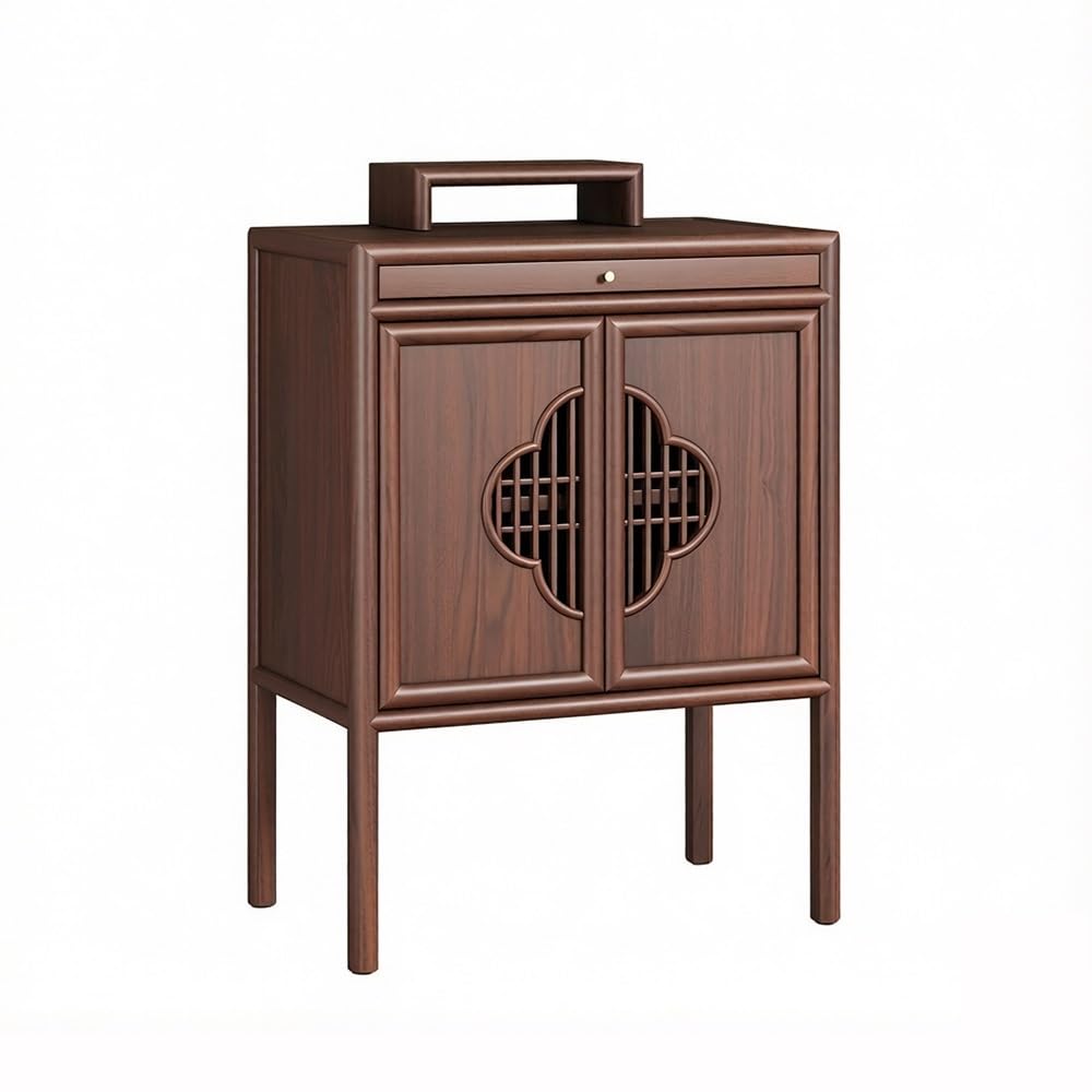 RUNZE765Z Cabinet Wood Zen Altar Cabinet Minimalist Shrine(Large)