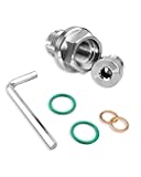 M14.1-1.5 x 15mm Oil Drain Plug Oversize Piggyback, Stainless Steel Self Tapping Oil Pan Thread Repair Kit with O-Ring