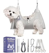 Loflaze Dog Grooming Hammock Harness for Dogs & Cats with Pet Nail Clipper Trimmer - Cat Hanger S...