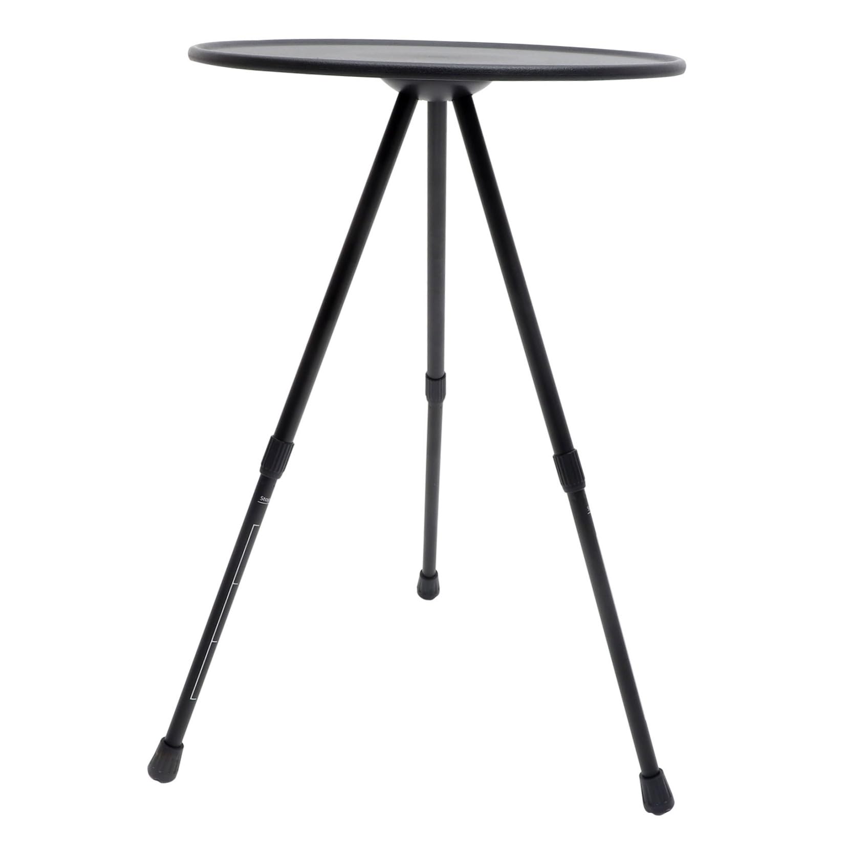 Tavolo Pieghevole da Campeggio Piccolo in Acciaio Inox Nero