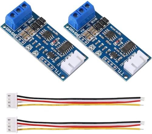 TTL to RS485 Module Hardware Automatic Flow Control Board RS485 Mutual Conversion TTL Signal microcontroller Serial Port with 4Pin line 2pcs