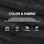 Bean Bag Chairs for Adults Giant Bean Bag Chair Memory Foam BeanBag Chair Bean Bag Sofa with Filler Faux Fur Fireside Beanbags Lazy Sofa for Living Room Bedroom Office (Black Plush, Single) - Image 4