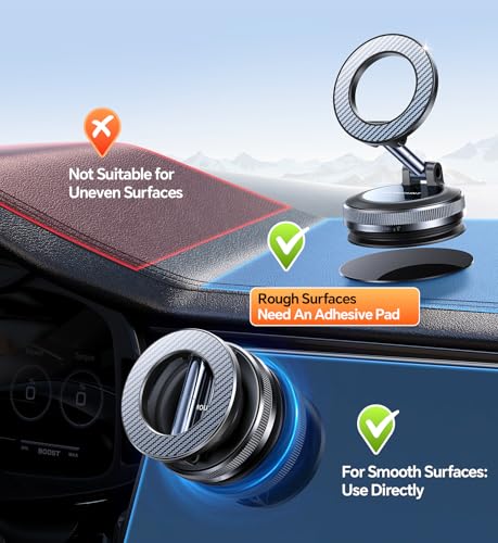 Coolpow F7 Magnetic Vacuum Suction Car Mount — view 7