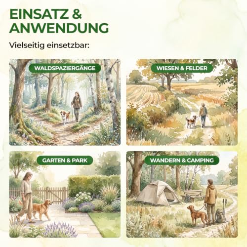 GREEN GUARDIA Zeckenspray für Hunde – Sofortschutz gegen Zecken, 500 ml