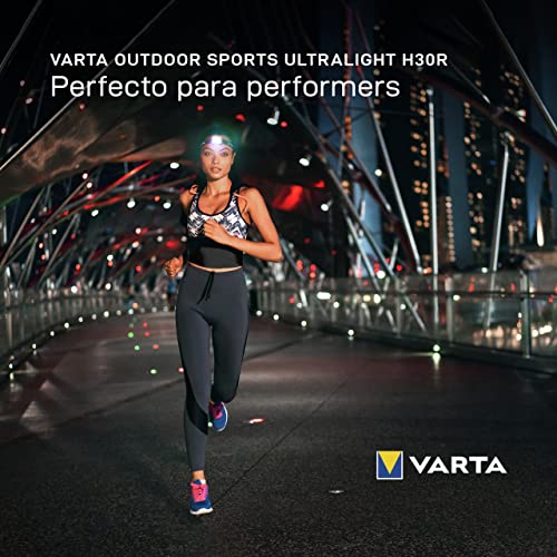 Frontal Varta Outdoor Sports H30R linterna recargable blanca para senderismo y correr 6