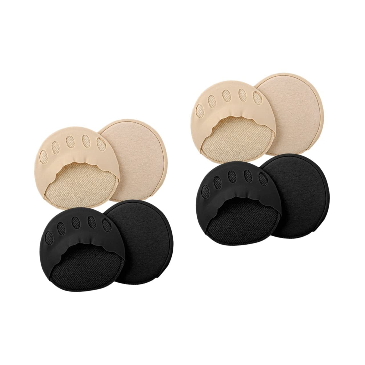 FOMIYES 2sets Five Toe Socks Women Half Socks Toeless Half Socks Invisible Palm Socks of Foot Cushions Toes Half Lace Socks Women Finger Socks Non Slip Socks Relief Half Socks 2pairs*2