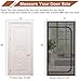 Dixutzi Reinforced Cat Screen Door Fits Door Size 30''x 80'', Heavy Duty Pets Proof Screen Door with Zipper, Prevent Dogs Cats Running Out from Home (Black Left-U)
