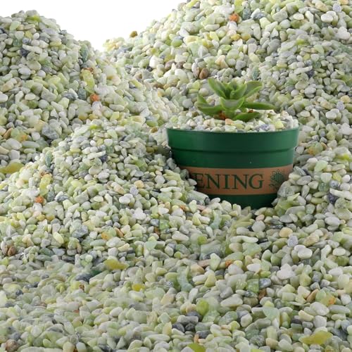 Image of 45lb Jade Bean Stone,1 /4 Inch Bonsai DIY Rocks, Natural Succulent Rock and River Rocks Decorative for Aquariums, Vases, Terrarium, Outdoor Gardening, Top Dressing for Potted Plants