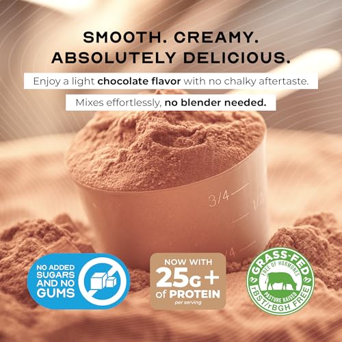 Muscle Feast Grass-Fed Whey Protein Isolate, All Natural Hormone Free Pasture Raised, Whey Isolate Protein Powder for Men and Women, Clean, Gluten-Free, Delicious Isolate Protein - Chocolate, 5lb