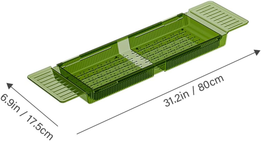 Garneck Adjustable Expandable Bath Tray Table Multi-Functional Bathtub Accessories for Wine Snacks and Devices Non-Slip Design for Relaxing Bath Experience